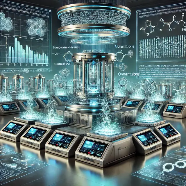 Illustration of a high-throughput proteoform quantitation platform in a laboratory